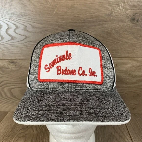 Seminole Butane Co Hat Mesh Gray/White Snapback - Picture 1 of 9